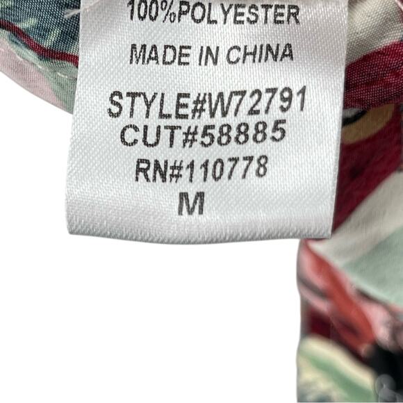 WEEK& Art Deco Parrot Print Beach Swim Cover Up Cropped High Waisted Pants Med. - Picture 8 of 9